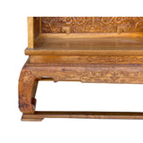 Chinese Huali Rosewood Dragon Carving Emperor Throne Style Armchair cs6981S