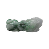 Hand Carved Natural Green Jade Feng Shui Lucky Pixiu Figure Pendant k196NS