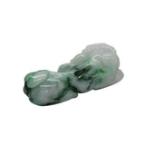 Hand Carved Natural Green Jade Feng Shui Lucky Pixiu Figure Pendant k196NS