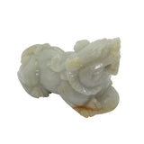 Hand Carved Natural Green Jade Feng Shui Lucky Pixiu Figure Pendant k197NS