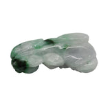 Hand Carved Natural Green Jade Feng Shui Lucky Pixiu Figure Pendant k196NS