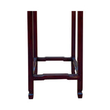 Oriental Square Red Brown Mahogany Stain Plant Stand Pedestal Table ws1608S