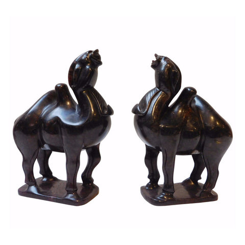 pair stone camel 