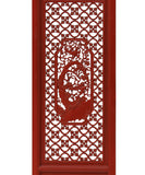 red color Chinese carved partition panel - decor panel