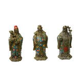 Fok lok shou - Chinese enamel cloisonne statues - San Xing