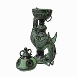 Chinese Green Black Ancient Phoenix Bird Incense Holder Display Vessel ws1446S