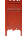 red color Chinese carved partition panel - decor panel