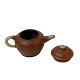 Traditional Chinese Zisha Teapot With Jade Handle – Decorative Collectible Art ws2655S
