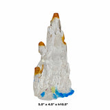 Crystal Glass Liuli Pate-de-Verre White Clear Kwan Yin Bodhisattva Statue ws1808S