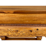 Chinese Oriental Huali Rosewood Phoenix Flower Motif Tea Side Table cs6984S