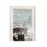 Chinese Color Ink Waterside Village Scroll Painting Wall Art ws2134S
