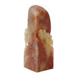 Chinese Stone Carved Man Camel Theme Seal Stamp Display Art cs2918S