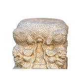 Ornate Chinese Column Pedestal