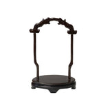 6.75" Chinese Wood RuYi Hanging Ring Display Stand - Miniature Easel ws2844AS