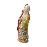 Chinese Canton Color Mixed Feng Shui Fuk, Luk, Sau Figure Set – Three Deities for Luck, Prosperity, and Longevity ws1602S