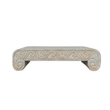 white marble stand - Chinese stone display stand - Zen stone base