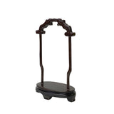 6.75" Chinese Wood RuYi Hanging Ring Display Stand - Miniature Easel ws2844AS