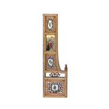 Antique Chinese Wooden Archway with Hand-Painted Porcelain Inlays ws2254S