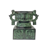 green bronze - ancient chinese art - oriental metal art