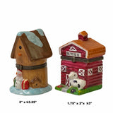 Holiday Christmas Theme Characters Shape Porcelain Small Box Containers ws1700AS