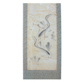 Set of 4 Chinese Calligraphy Ink Fishes Drawing Scroll Paintings Wall Art ws762S