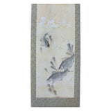 Set of 4 Chinese Calligraphy Ink Fishes Drawing Scroll Paintings Wall Art ws762S