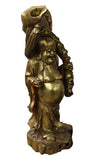 wood Happy Buddha