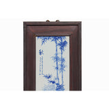 Chinese Blue White Porcelain Flower Birds Scenery Wall Panel Set ws976S