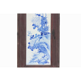 Chinese Blue White Porcelain Flower Birds Scenery Wall Panel Set ws976S
