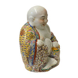 Chinese Canton Mix Ceramic Happy Laughing Buddha Statue ws1603S