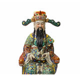 Chinese Canton Color Mixed Fenghsui Fok Lok Shao Figure Set ws1589S