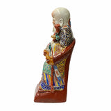 Chinese Canton Color Mixed Fenghsui Fok Lok Shao Figure Set ws1589S