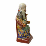 Chinese Canton Color Mixed Fenghsui Fok Lok Shao Figure Set ws1589S