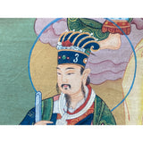 Large Chinese Canvas Art of The Three Great Emperor - Officials cs7164S