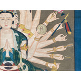 Large Chinese Canvas Art of 24 Arms Bodhisattva Kwan Yin Avalokitesvara cs7165S