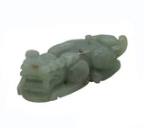 Hand Carved Chinese Natural Jade Pixiu Pendant Fengshui Figure n457S