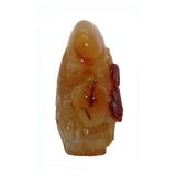 yellow jade goddess of longevity pendant