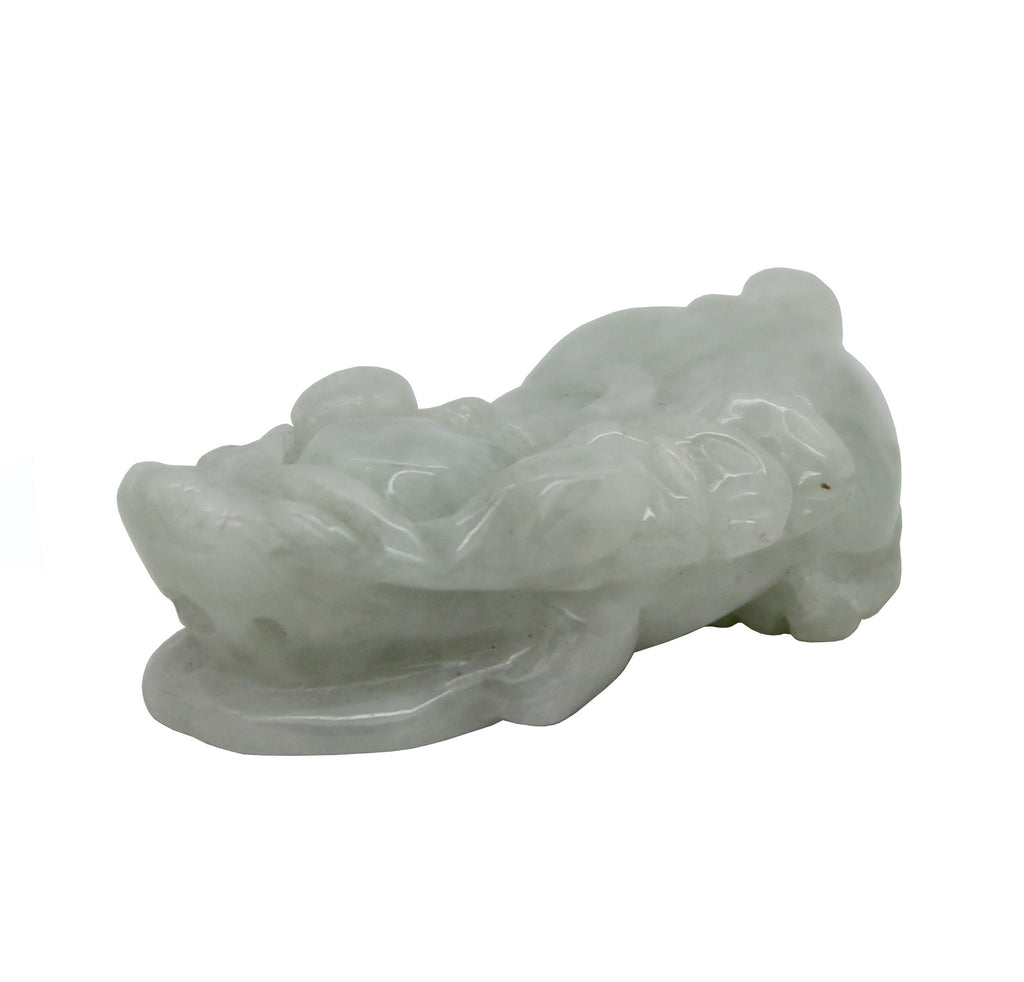 Hand Carved Natural Green Jade Feng Shui Lucky Pixiu Figure Pendant n464S Hand Carved Natural Green Jade Feng Shui Lucky Pixiu Figure Pendant n464S