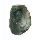 Dark Green Jade Pendant Happy Buddha, Laughing Buddha Statue n467S