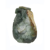 Dark Green Jade Pendant Happy Buddha, Laughing Buddha Statue n467S