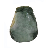 Dark Green Jade Pendant Happy Buddha, Laughing Buddha Statue n467S