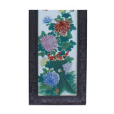 Vintage Chinese Wood Frame Porcelain Flower Birds Wall Plaque Panel ws1202S