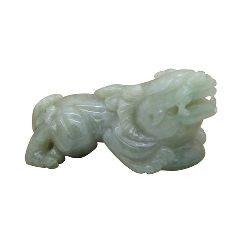 Fengshui Figure Hand Carved Chinese Natural Jade Pixiu Pendant n525S