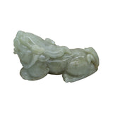 Fengshui Figure Hand Carved Chinese Natural Jade Pixiu Pendant n525S