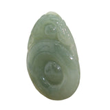 Round Shape Natural Green Jade Ornament Pendant n529S