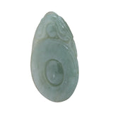 Round Shape Natural Green Jade Ornament Pendant n529S