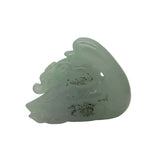 Light Green Hand Carved Natural Jade Lovely Swan With Longevity Turtle Pendant Figure n518S