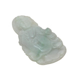 Jade Sitting Kwan Yin - Bodhisattva - Goddess Of Mercy Jade Pendant n536S