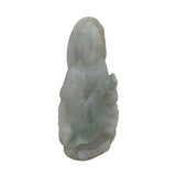 Jade Sitting Kwan Yin - Bodhisattva - Goddess Of Mercy Jade Pendant n536S