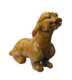 Handcrafted Natural Stone Chinese Mythology Lucky Feng Shui Fortune Gather Animal Pixiu statue vs975S